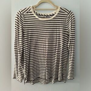 Madewell Striped Long Sleeve T Shirt (Size S)